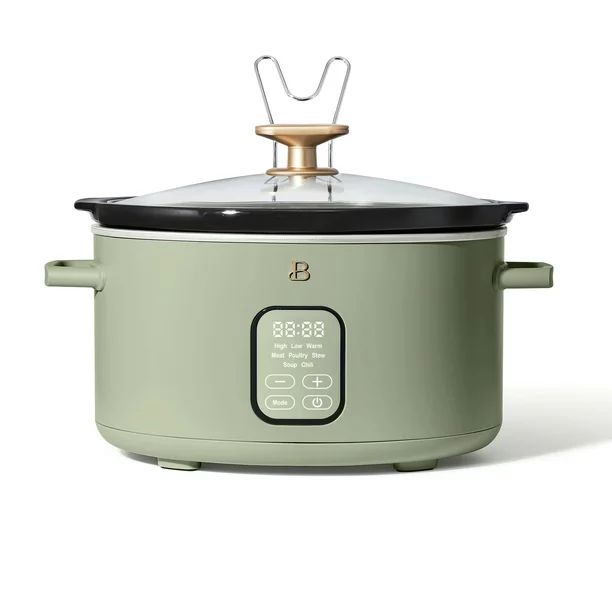 Beautiful 6 Quart Programmable Slow Cooker, Sage Green by Drew Barrymore | Walmart (US)