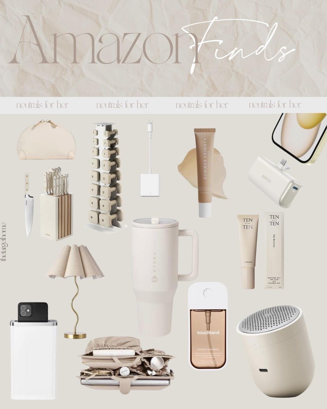 Gift guide for her
Amazon home finds
Neutral amazon home finds 

#LTKHoliday #LTKGiftGuide #LTKHome
