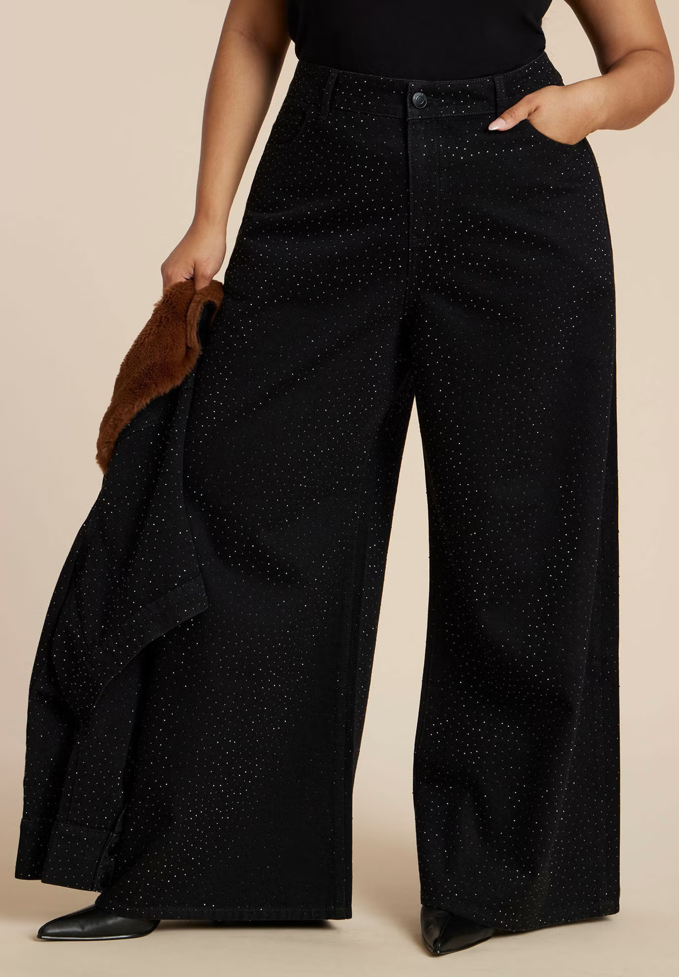 Embellished Rhinestone Jeans | Eloquii