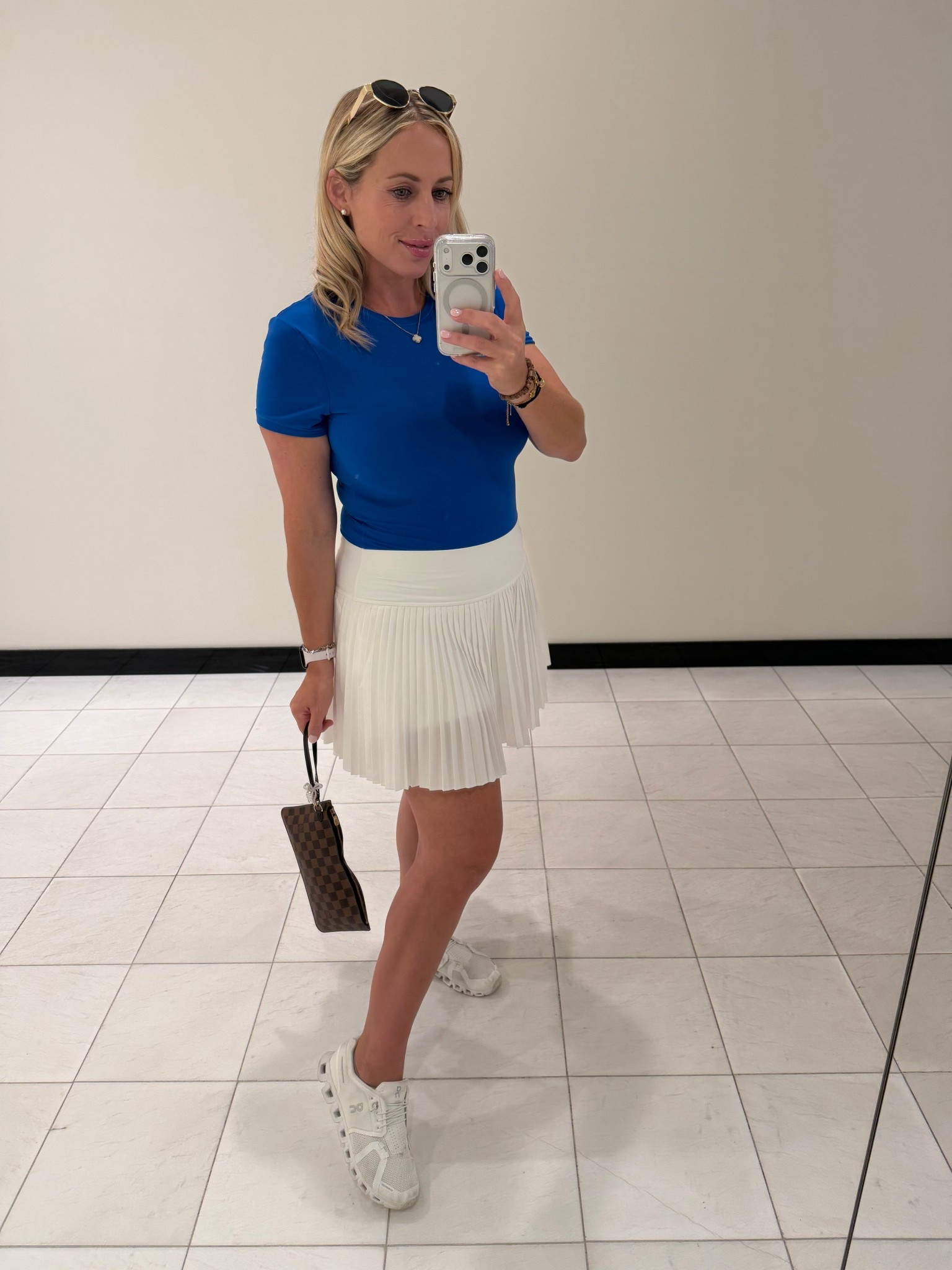 Tennis skirt outfit. 16 weeks pregnant 


#LTKootd #LTKActive #LTKBump