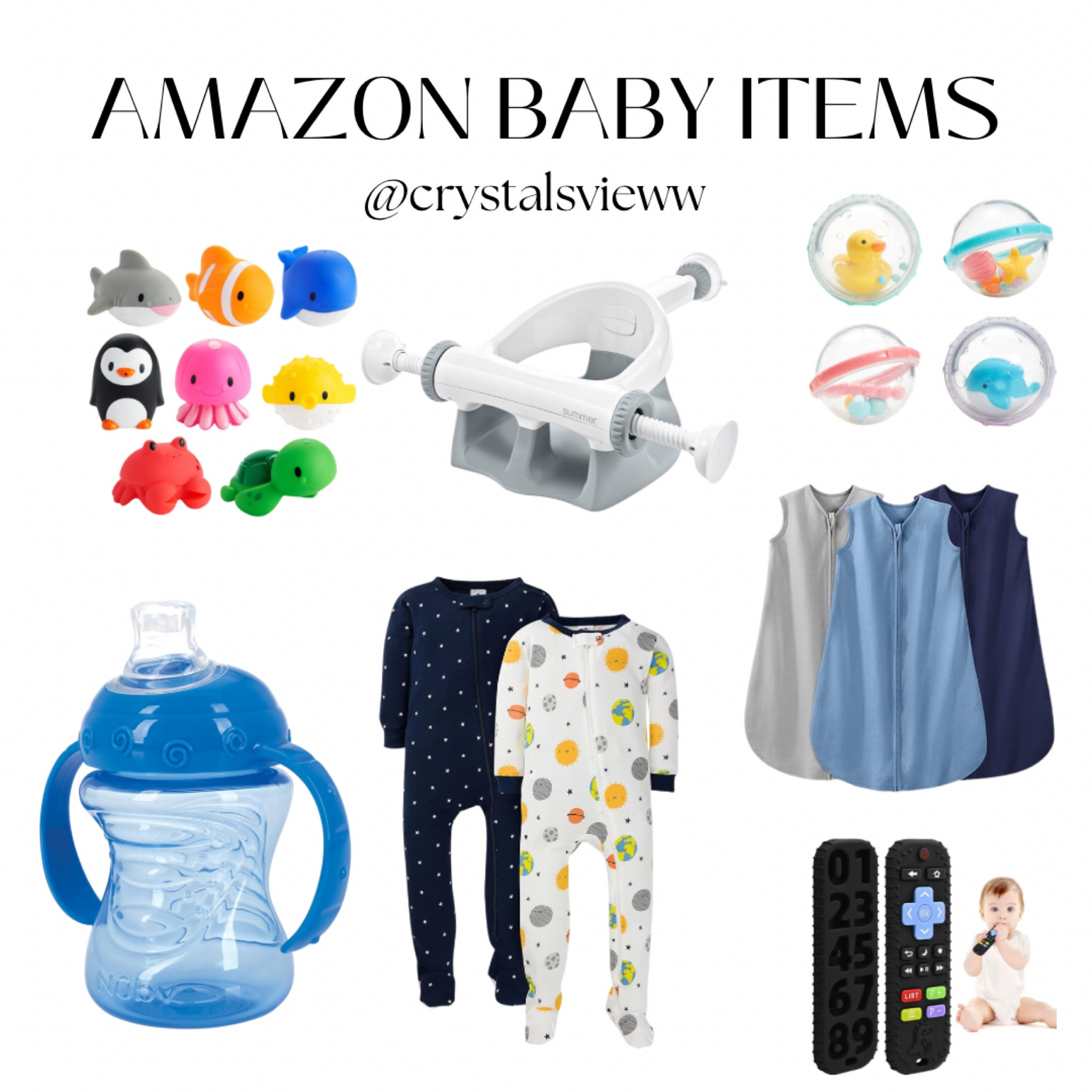 Amazon baby items! 👶

Bath toys, baby bath seat, sippi cup, baby pajamas, sleep sack, baby toys, 9 moth old must haves 

#LTKBaby #LTKKids