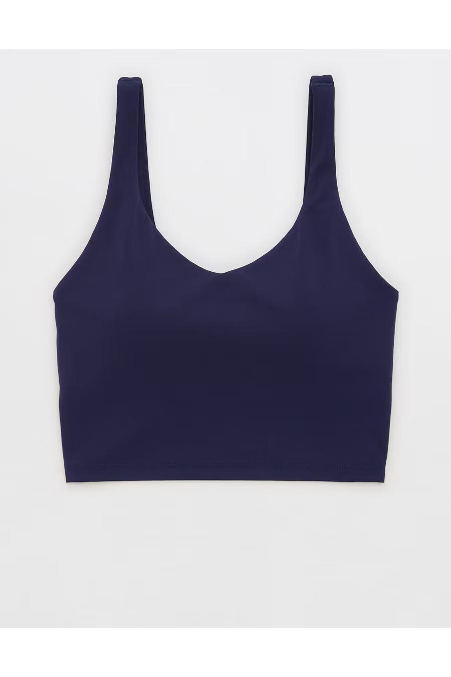 OFFLINE By Aerie Real Me Low Key Longline Sports Bra Women's Navy XXS | American Eagle Outfitters (US & CA)