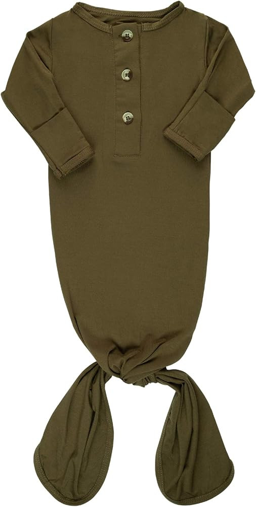 ELIVIA & CO. Knotted Gown Newborn Baby Gowns Baby Boy Clothes or Girl - Baby Items Newborn Onesie... | Amazon (US)