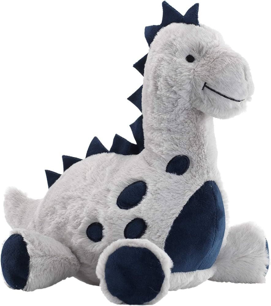 Lambs & Ivy Baby Dino Blue/Gray Plush Dinosaur Stuffed Animal Toy Plushie- Spike | Amazon (US)