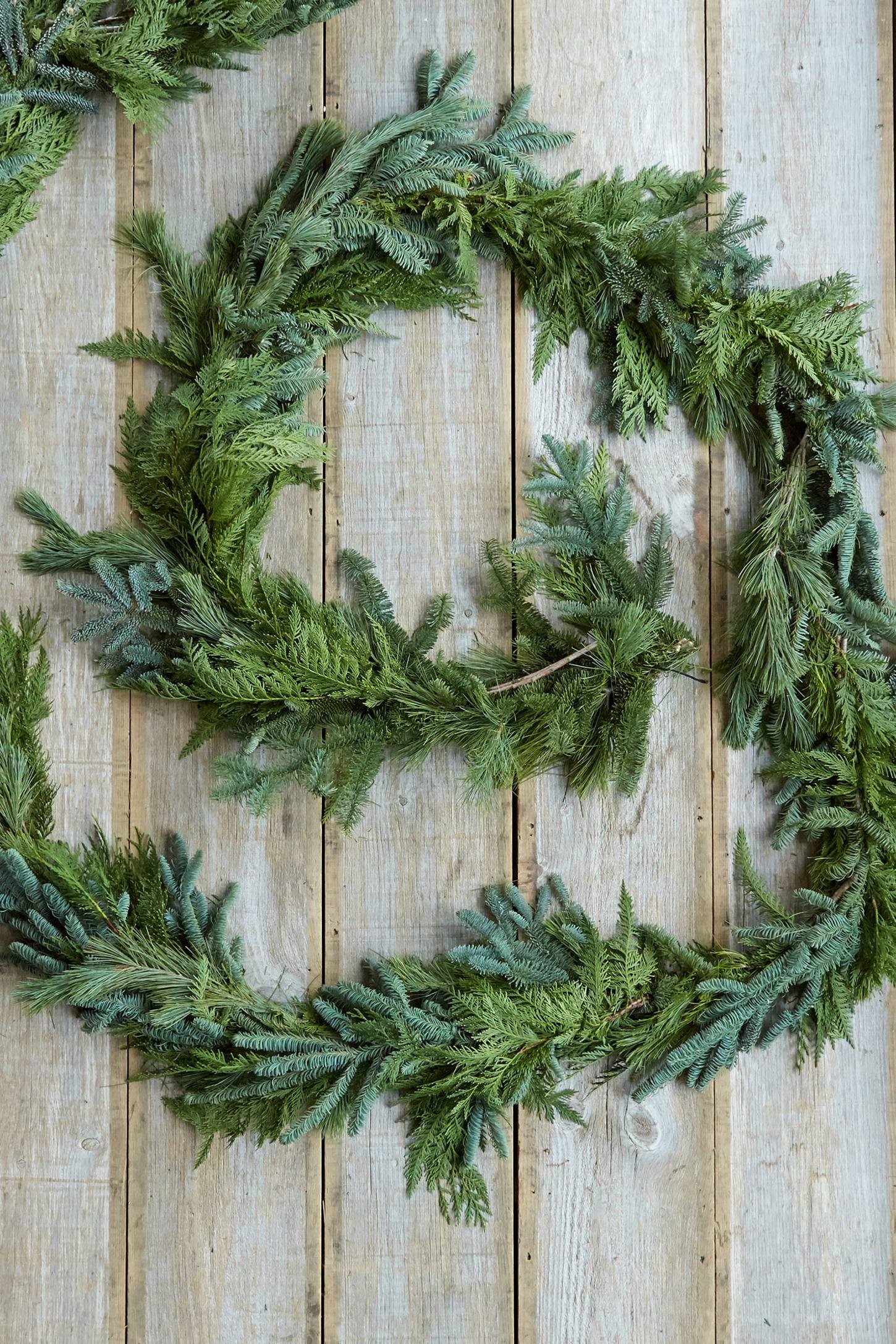 Noble Fir Mix Garland | Anthropologie (US)