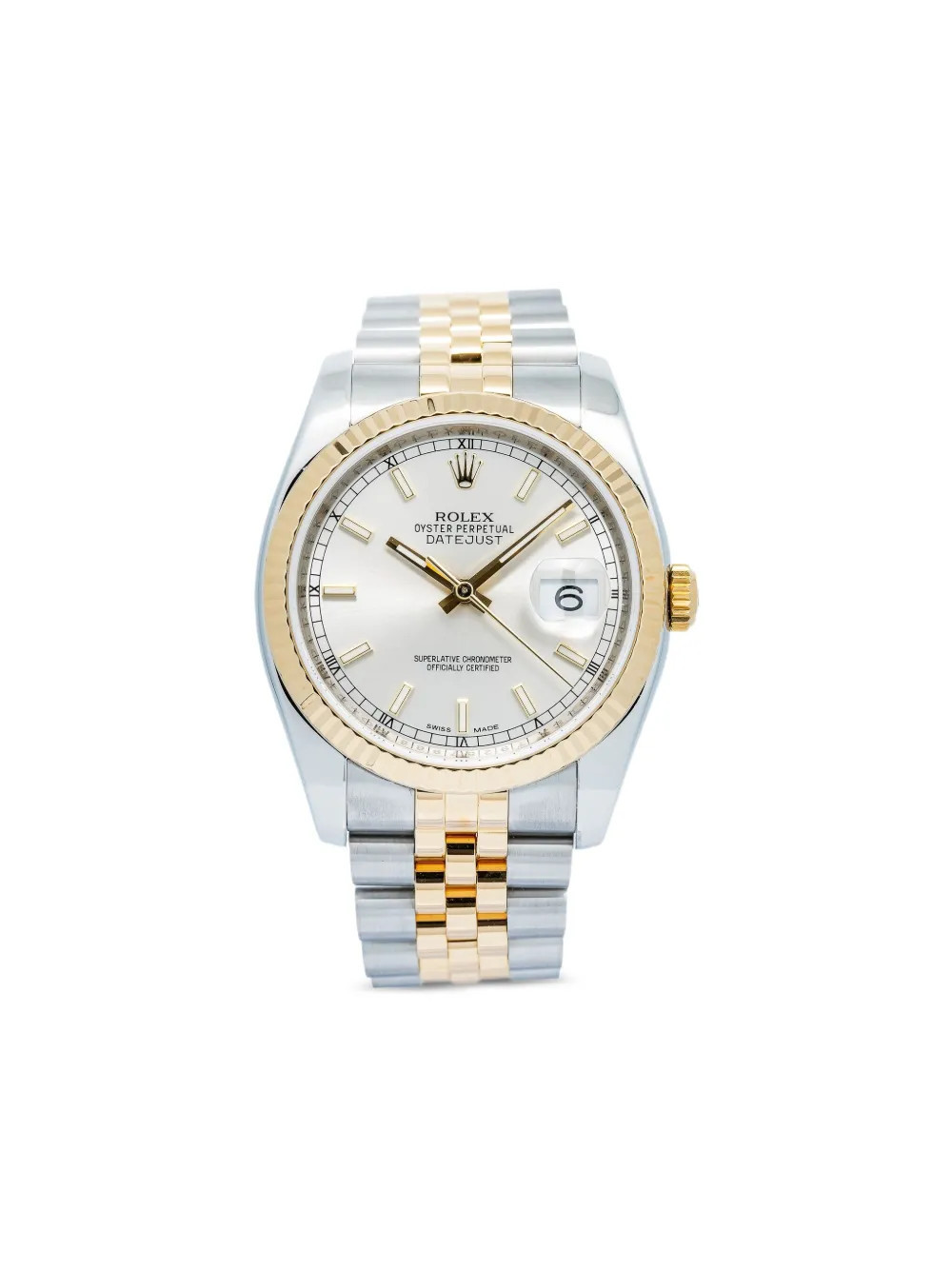 Rolex Fluted 36mm - Neutrals | Farfetch Global