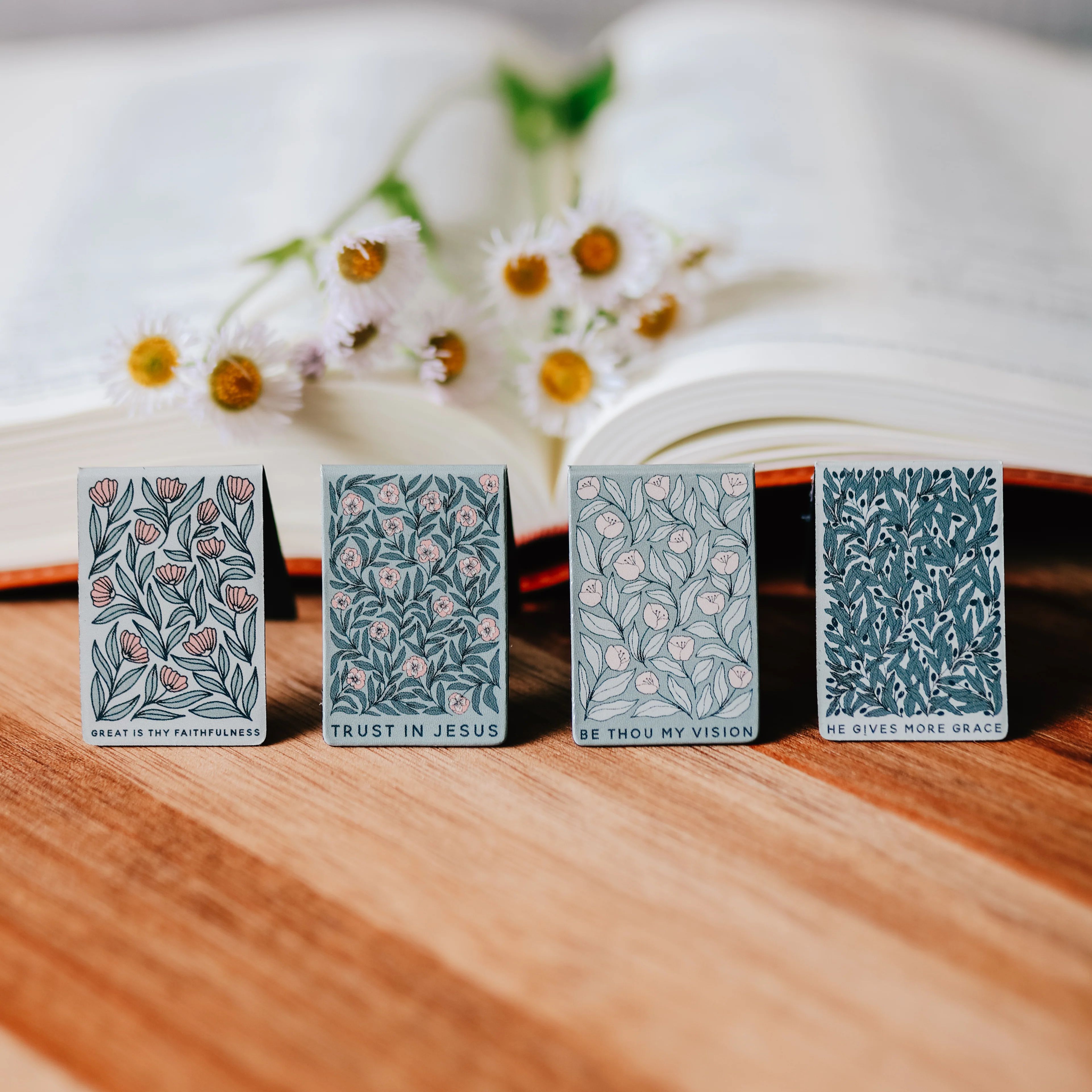 Hymns & Florals Magnetic Bookmark Set | The Daily Grace Co.