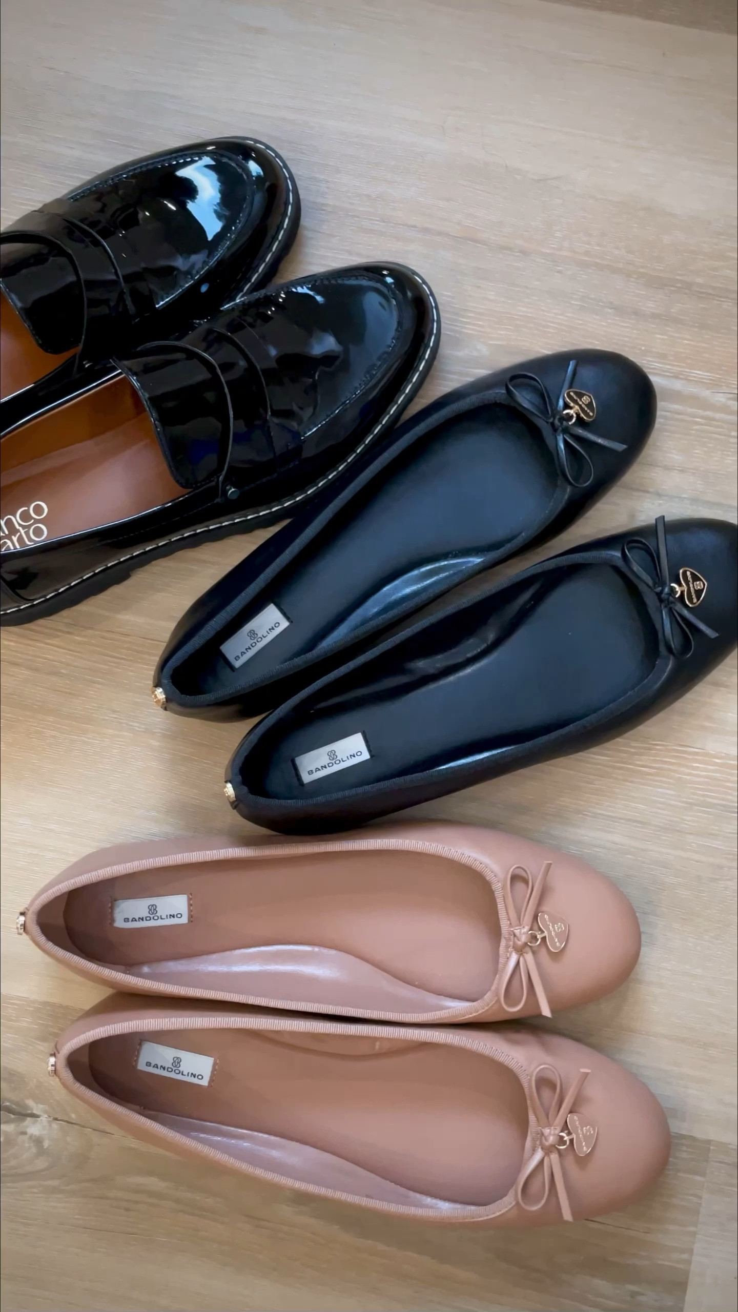 Fall shoe capsule from Nordstrom rack. Black ballet flats, nude ballet flats, black patent loafers 

#LTKSeasonal #LTKstyletip #LTKsalealert