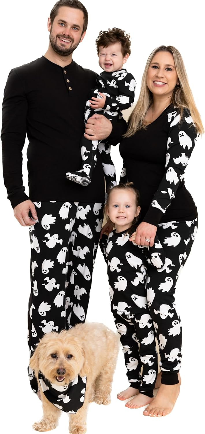 Owlivia Christmas Halloween Pajamas For Family, Organic Cotton Holiday Pjs Matching Sets | Amazon (US)