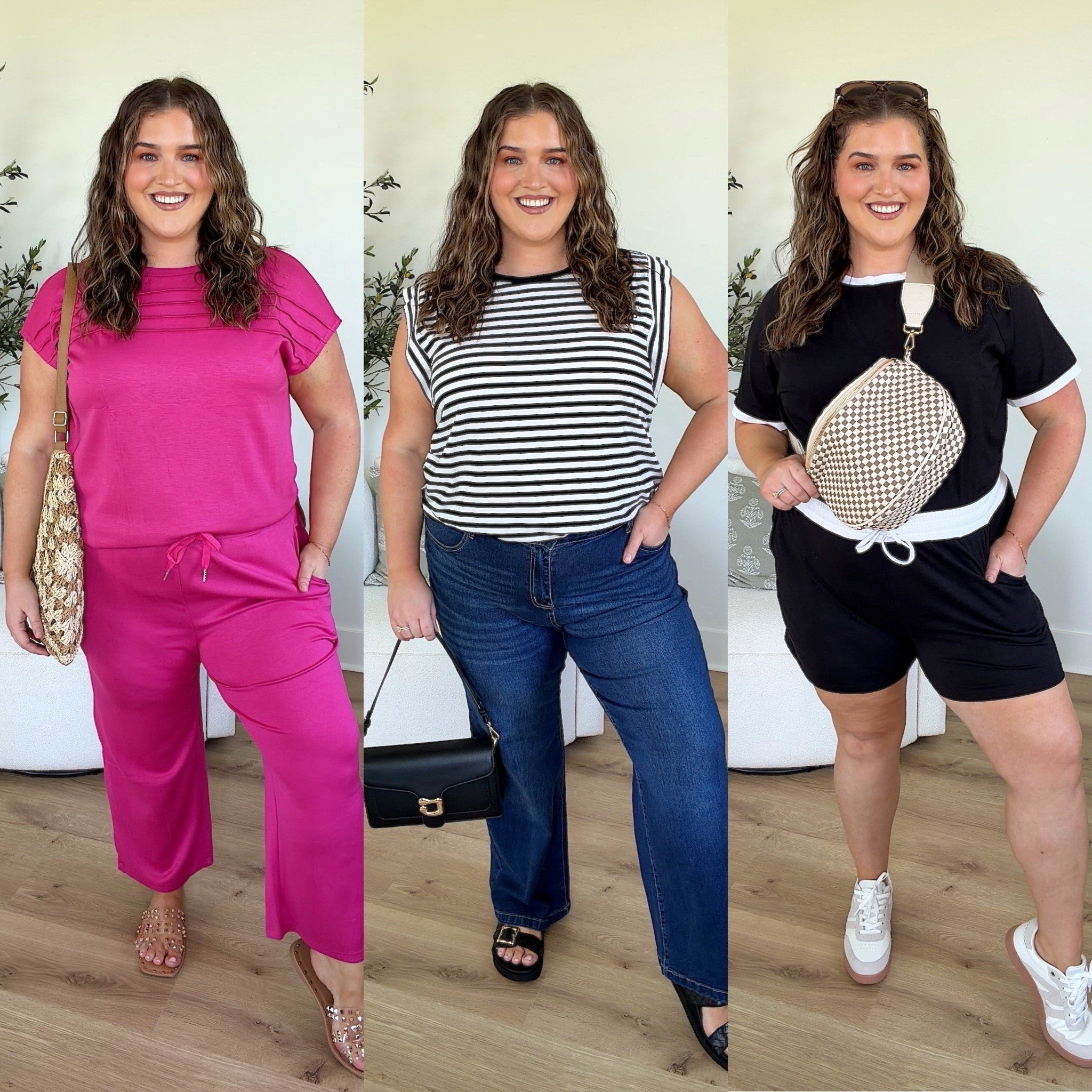 Amazon affordable Summer outfit inspo ☀️💖👟 For everyday casual, travel or lounge wear. Wearing a size XXL + 18 in jeans

#LTKootd #LTKPlusSize #LTKgrwm