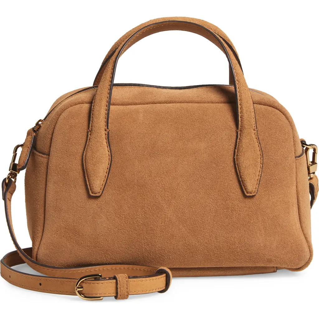 Madewell Medium Suede Crossbody Bag in Tawny Khaki at Nordstrom Rack | Nordstrom Rack
