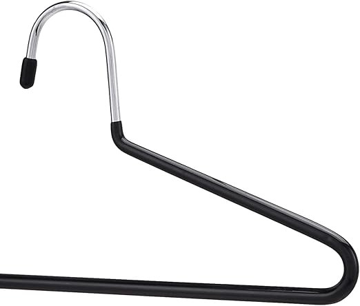 Amazon Basics Trouser/Slack Hangers Easy Slide Organizers, 30-Pack, Black/Silver | Amazon (US)
