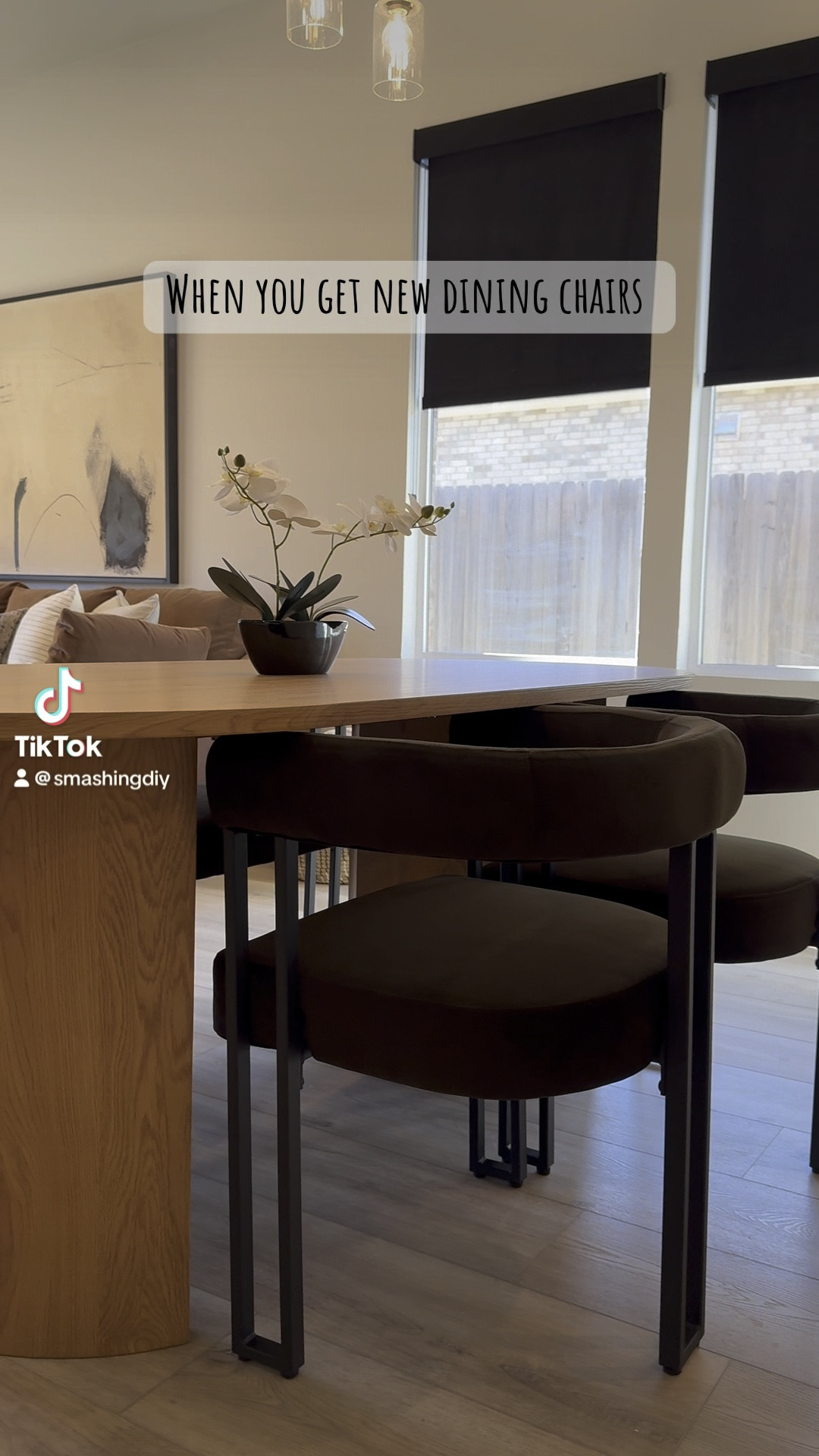 Chocolate Dining Chairs for the win!

#LTKHome