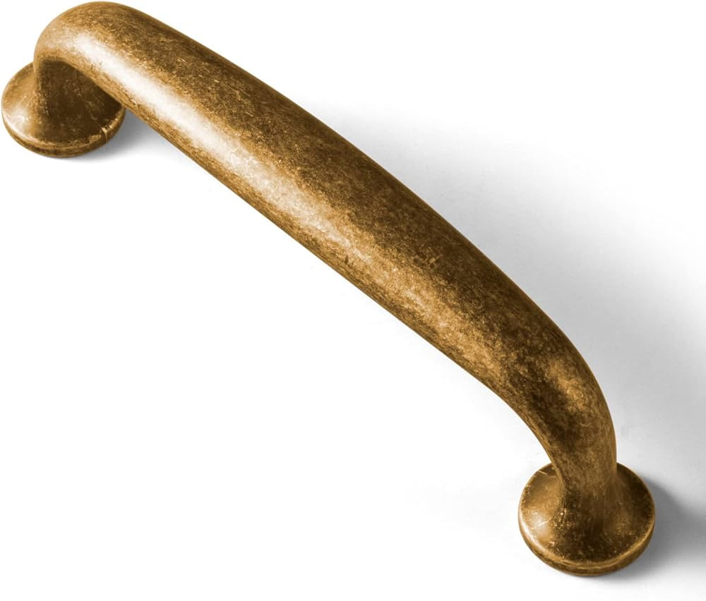 Goo-Ki 6 Pack Antique Brass Cabinet Handles, 5.04"(128mm) c-c Antique Bronze Drawer Pulls, Zinc A... | Amazon (US)