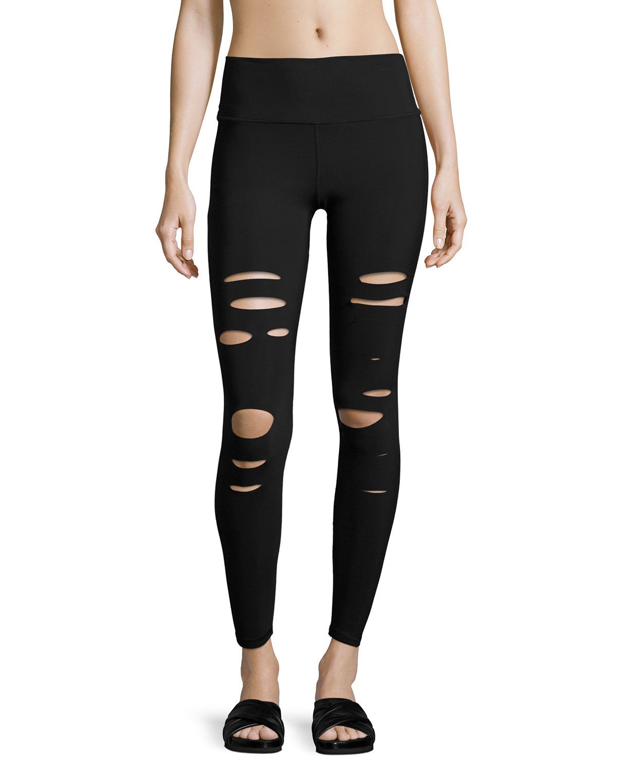 Ripped Warrior Performance Leggings | Neiman Marcus