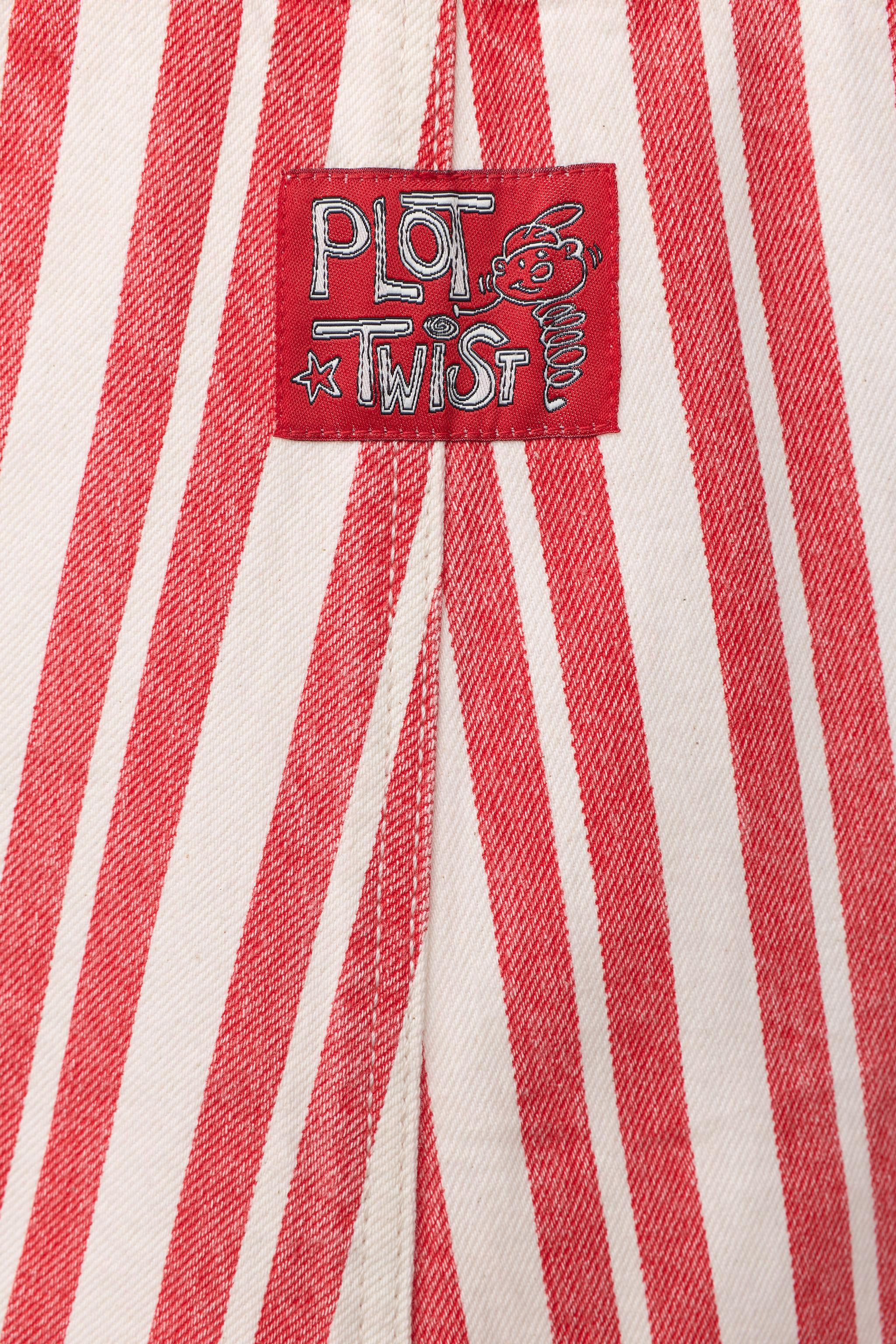 STRIPED SNOOPY PEANUTS\u2122 TWILL OVERALLS | Zara US