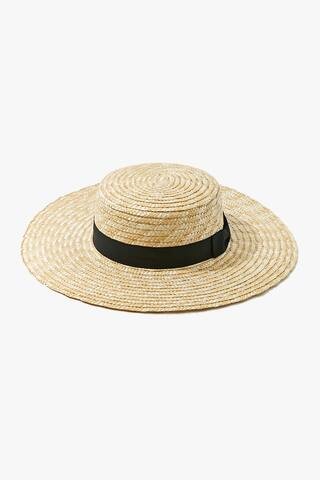 Straw Wide-Brim Boater Hat | Forever 21 (US)