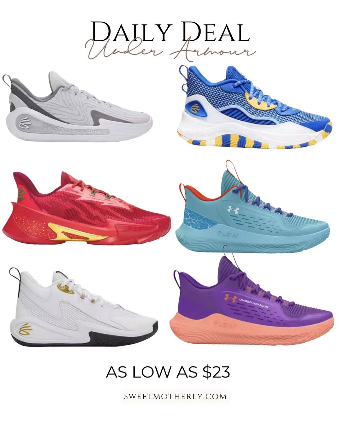 Under armour shoes on sale!

lightweight running sneakers
velcro athletic trainers
breathable mesh sports shoes
soccer cleats for kids
basketball high top sneakers
non slip playground sneakers
cross training kids shoes
colorful school gym sneakers
wide fit athletic shoes
durable outdoor play sneakers

#LTKSaleAlert #LTKSeasonal