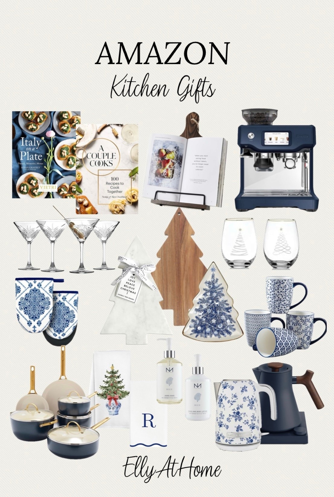 Amazon home kitchen gift ideas! Shop espresso makers, recipe books, book stand, mugs, teapots, holiday, Christmas boards, cookware, towels, glassware, entertaining pieces. Free shipping. 

#LTKGiftGuide #LTKHoliday #LTKHome