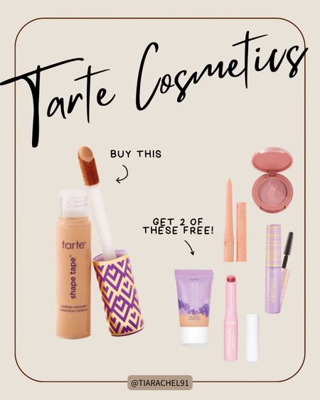 If you buy 1 Shape Tape at Tarte you get to choose 2 FREE mini products! I love this sale bc it’s the perfect time to try out any products you’ve been wanting to make sure you like before buying the big version 

#LTKbeauty #LTKsalealert #LTKfindsunder50