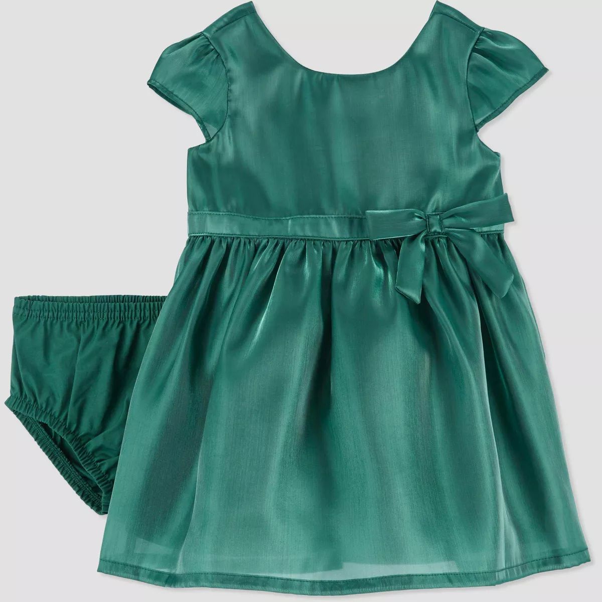Carter's Just One You® Baby Girls' Short Sleeve Shiny Dress - Green | Target