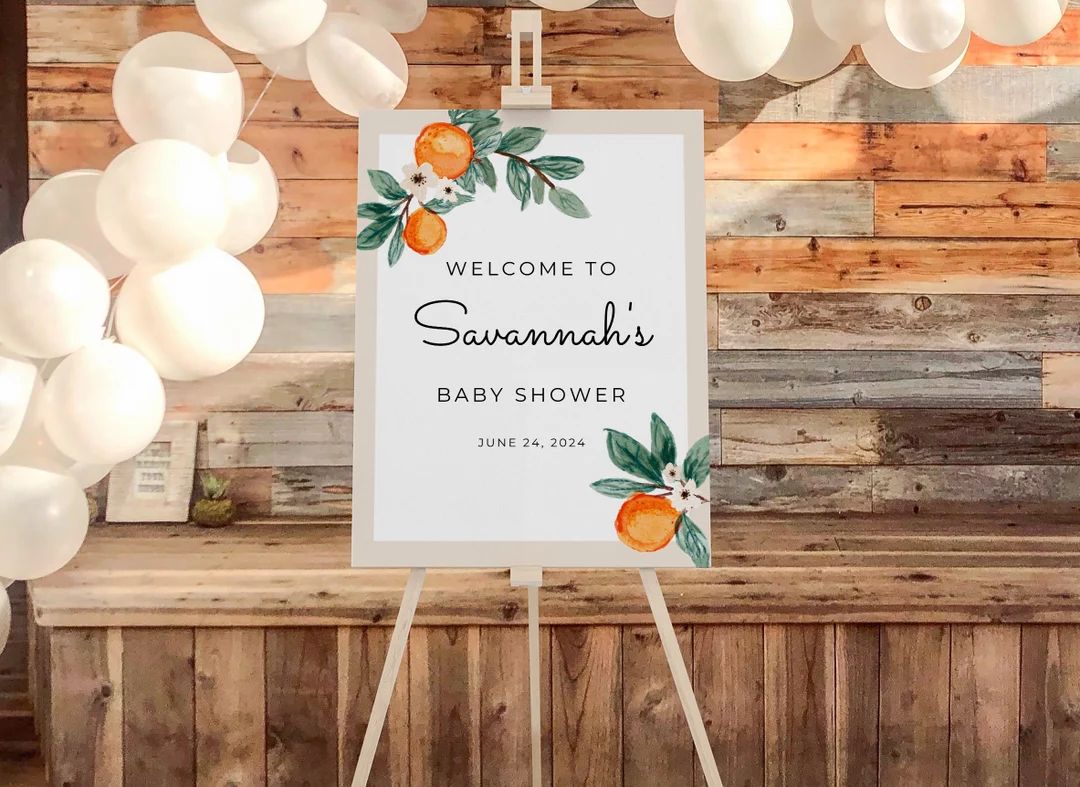 Editable Little Cutie Welcome Sign A Little Cutie is on the - Etsy | Etsy (US)