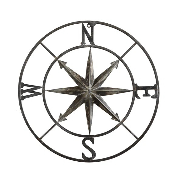 Round Compass Wall Décor | Wayfair North America