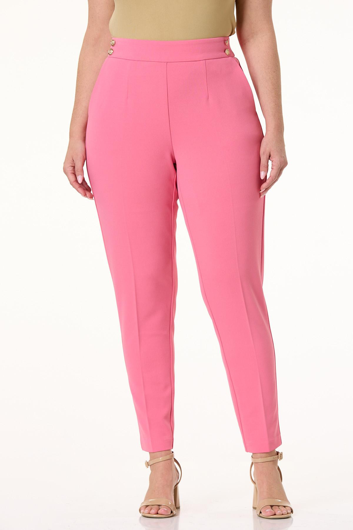 Plus Size Rose Crepe Scuba Knit Pants | Cato Fashions