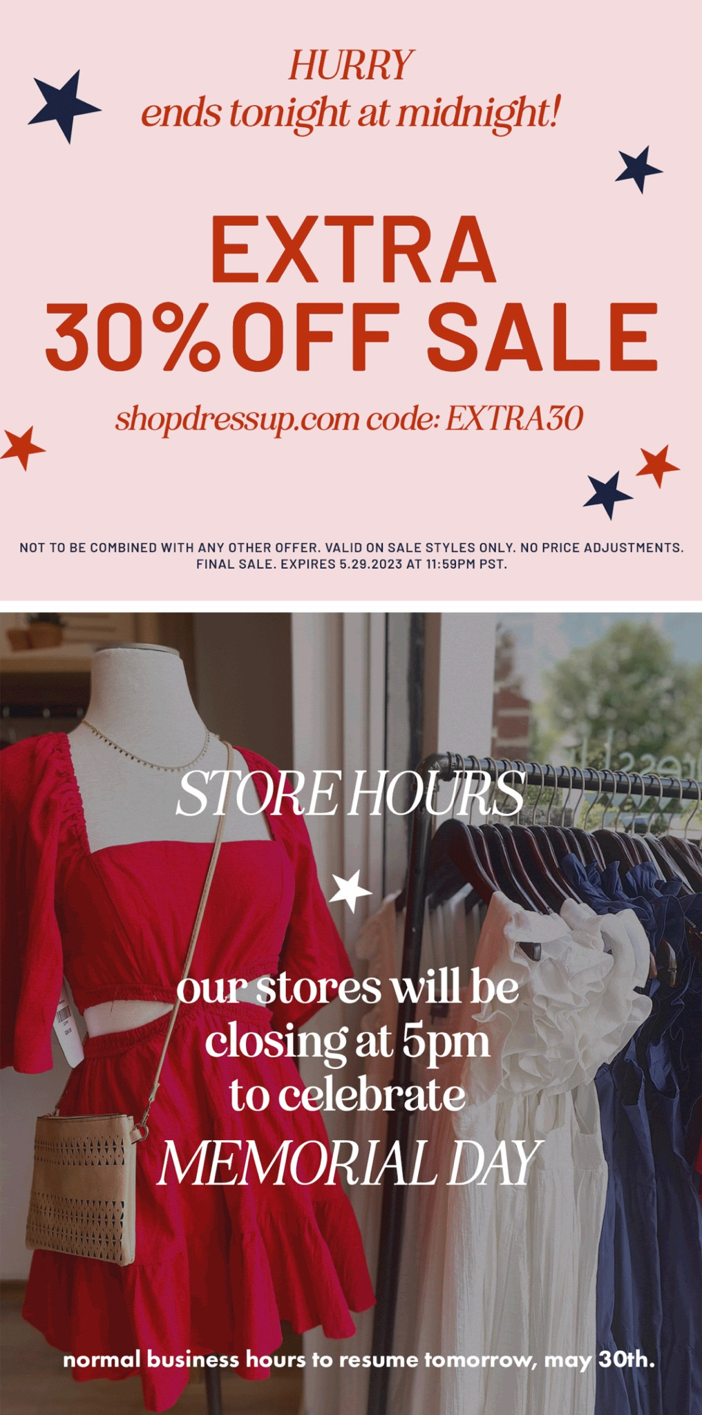 Finally hours for dress ups Memorial Day sale!

#LTKU #LTKFind #LTKsalealert