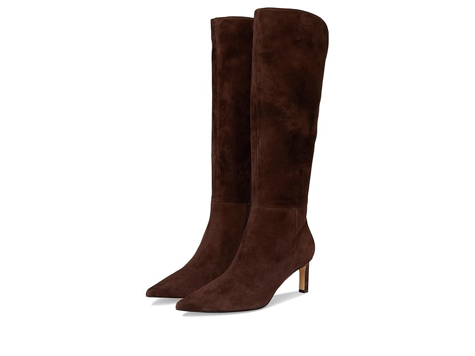 Marc Fisher LTD Esmee Women's Boots Dark Brown Suede : 9.5 M, Leather | Zappos