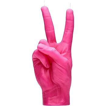 CandleHand Hand Gesture Candle Peace Sign - Big Real Hand Size 6.7 x 4.3 x 2.4 inches - Handmade ... | Amazon (US)