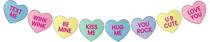 Katchon, Conversation Hearts Decorations - Large 10 Feet, No DIY | Conversation Heart Decor, Vale... | Amazon (US)