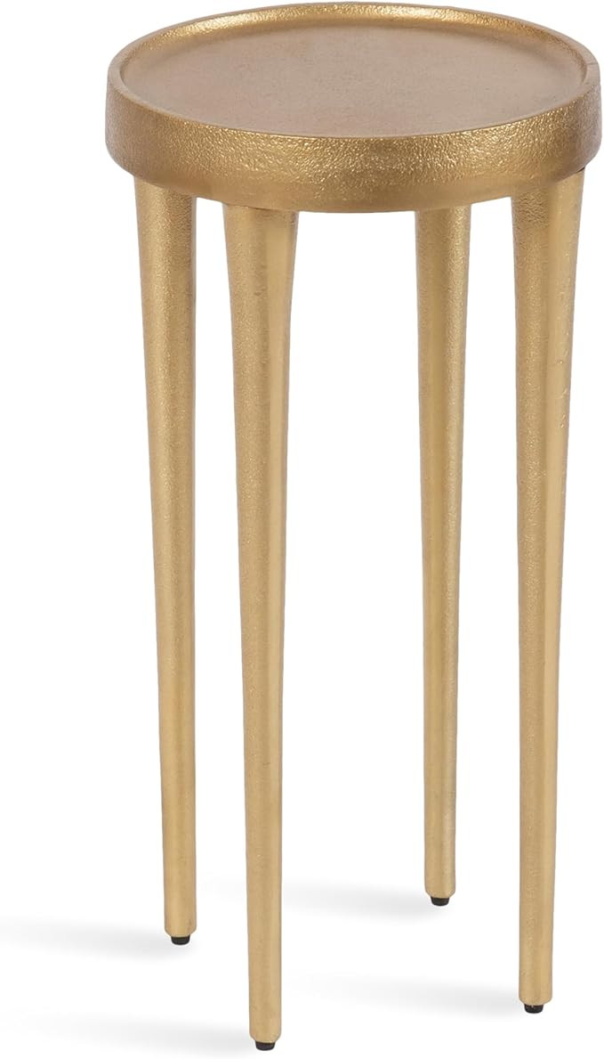 Kate and Laurel Rava Modern Round Metal Drink Table with Sandcast Aluminum Construction for Indoo... | Amazon (US)