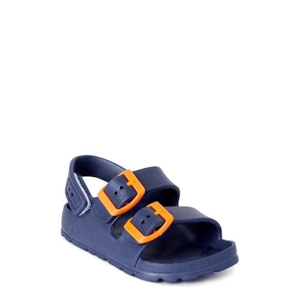 First Steps Toddler Boys Back Strap Footbed Sandals | Walmart (US)