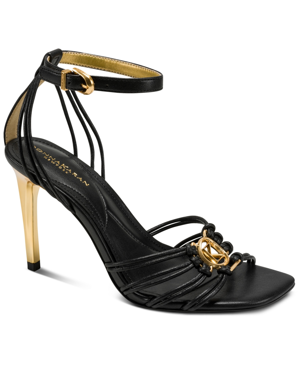 Donna Karan New York Women's Brielle Strappy Sandals - Black | Macy's