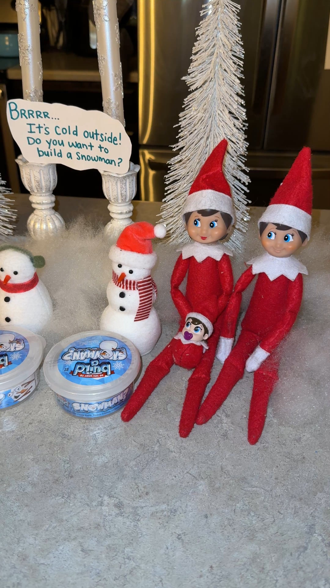 Elf on a shelf idea: Build a snowman clay kits! Comes in a pack of three. I did this last year and they LOVED it! So got it again for them! 

#LTKmomlife #LTKHoliday #LTKSeasonal
