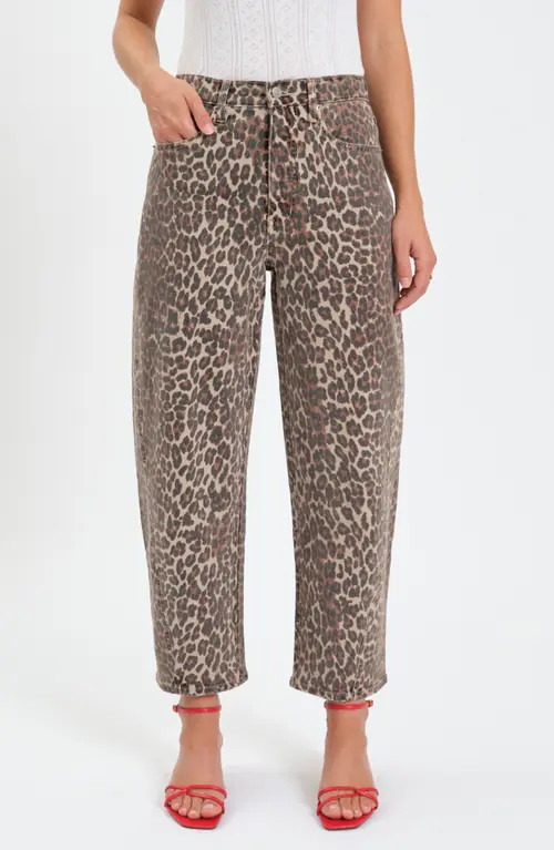 DAZE Westward High Waist Ankle Barrel Leg Jeans in Cool Cat at Nordstrom, Size 27 | Nordstrom