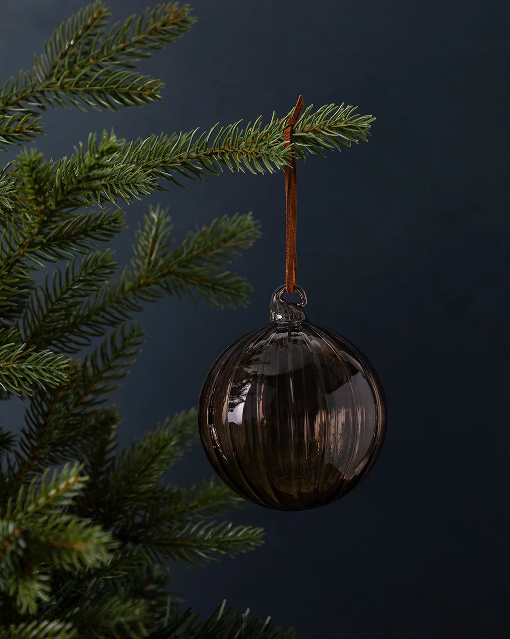 Brown Lined Ornament | McGee & Co.