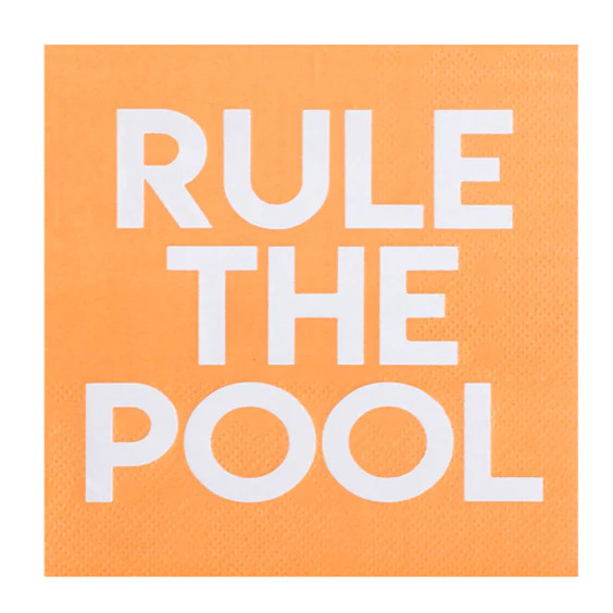 Rule The Pool Beverage Napkins | Get Gatherings