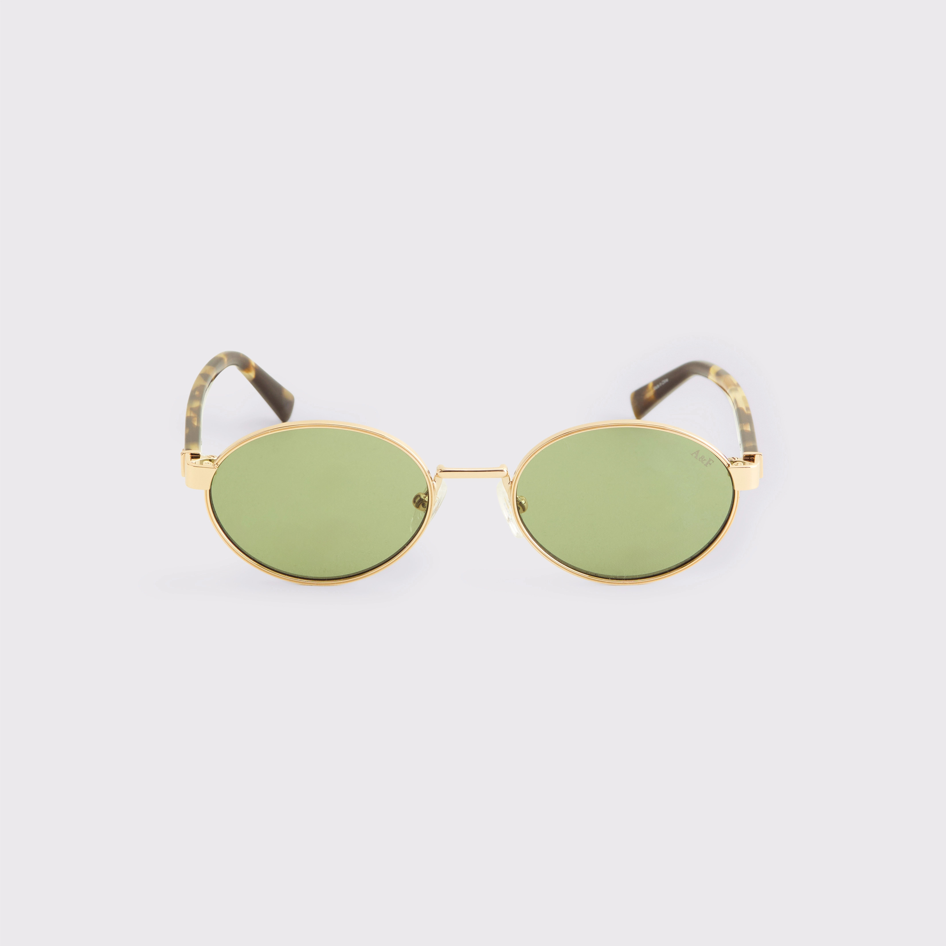 Wire Frame Oval Sunglasses | Abercrombie & Fitch (US)