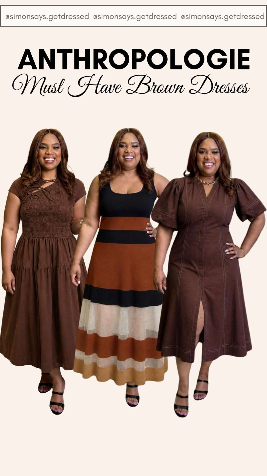 Brown dress season is officially here 🤎 These Anthropologie must-have brown dresses are giving effortless chic, elevated basics, and timeless style all in one. From casual coffee runs to dinner dates and fall-ready layering pieces, these are the kind of dresses you’ll keep reaching for again and again. If you’ve been searching for the perfect neutral dress that looks expensive and feels versatile, this is your sign 👏 

Hit the bell in my LTK 🔔 (top right) so you get all the exclusives first! #LTKxMadewell #LTKMothersDay #LTKootd 

 