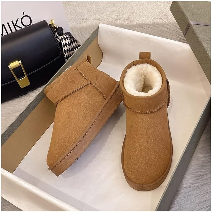 IXOUP Snow Boots Womenshort Tube Thickened Cotton Shoes Non-Slip Winter New Shoes Student Women S... | Amazon (US)