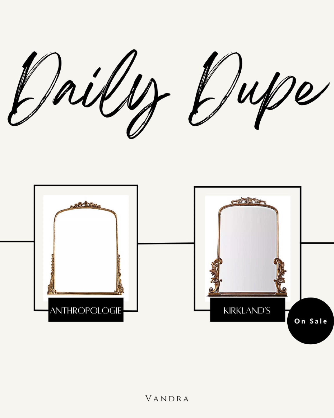 Gold Bordeaux Ornate Scroll Mirror curated on LTK