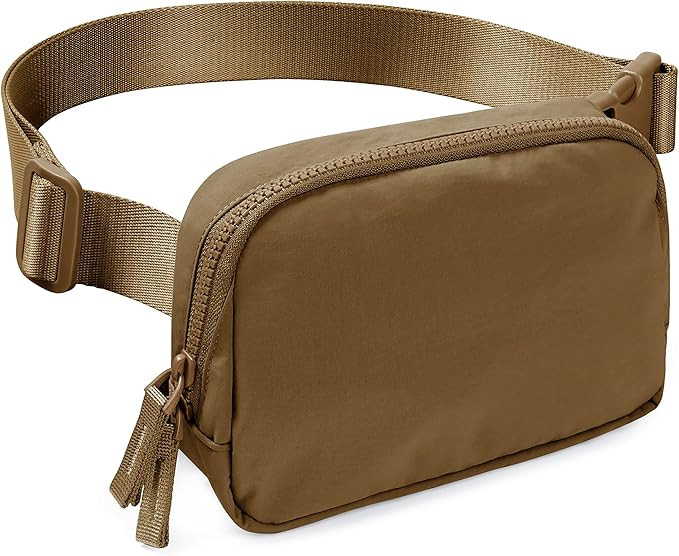 AslabCrew 2-Way Zipper Unisex Belt Bag with Adjustable Strap Fanny Packs Mini Waist Pouch for Out... | Amazon (US)