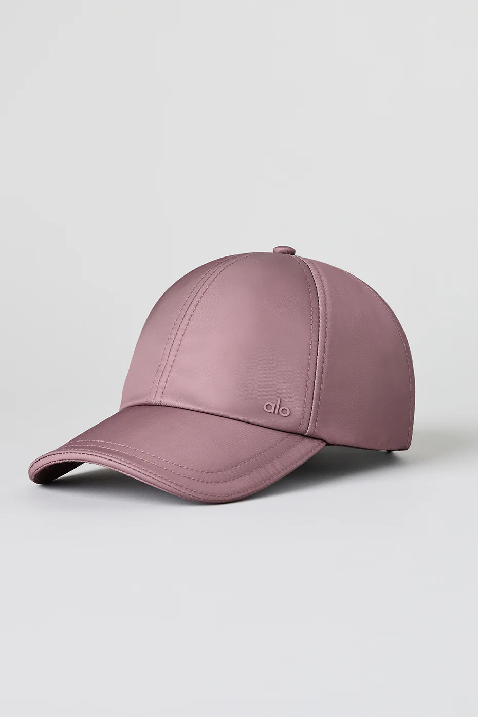 Alo Yoga� | Satin Off-Duty Cap in Smoky Quartz Brown | Alo Yoga