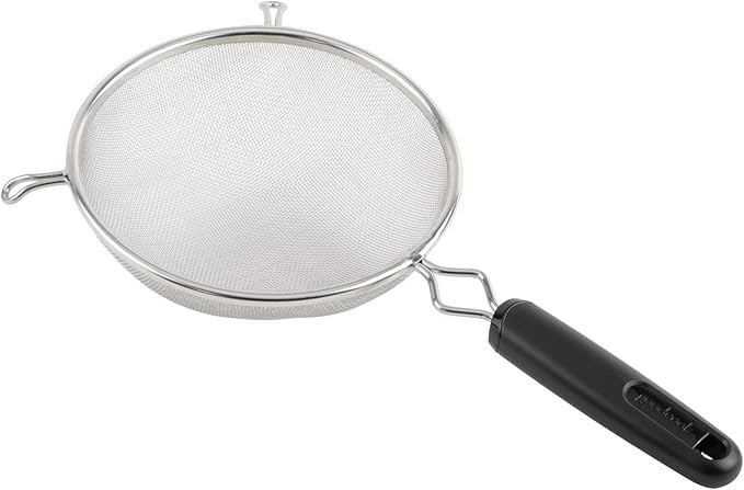 Good Cook 6-Inch Strainer Aluminum Mesh,Black & Silver | Amazon (US)