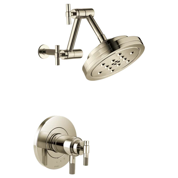 Litze® 1.75 Gallons Per Minute GPM Adjustable Shower Head Shower Faucet | Wayfair North America