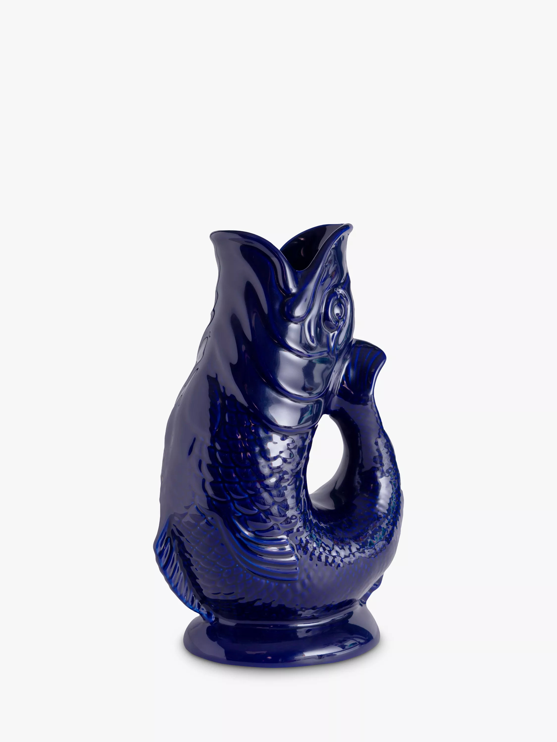 Wade Pottery Fish Earthenware Jug, 1.2L, Cobalt Blue | John Lewis (UK)