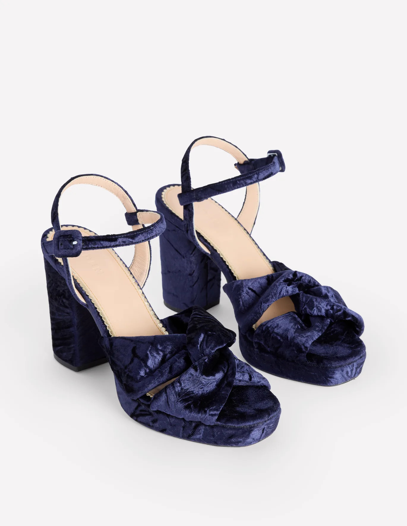 Twist-Front Heeled Platforms | Boden UK