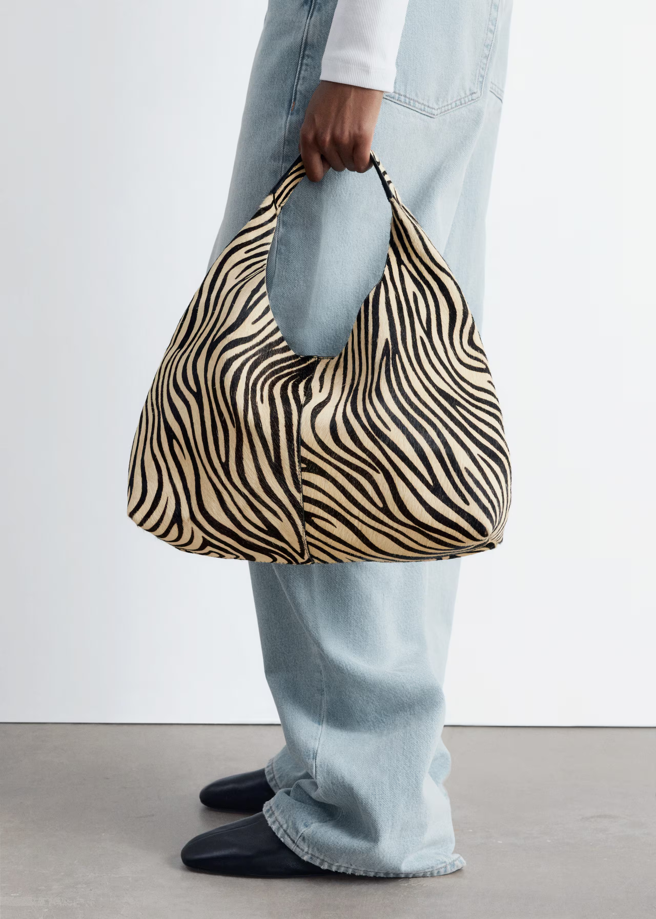 Animal-Print Leather Tote | & Other Stories EU